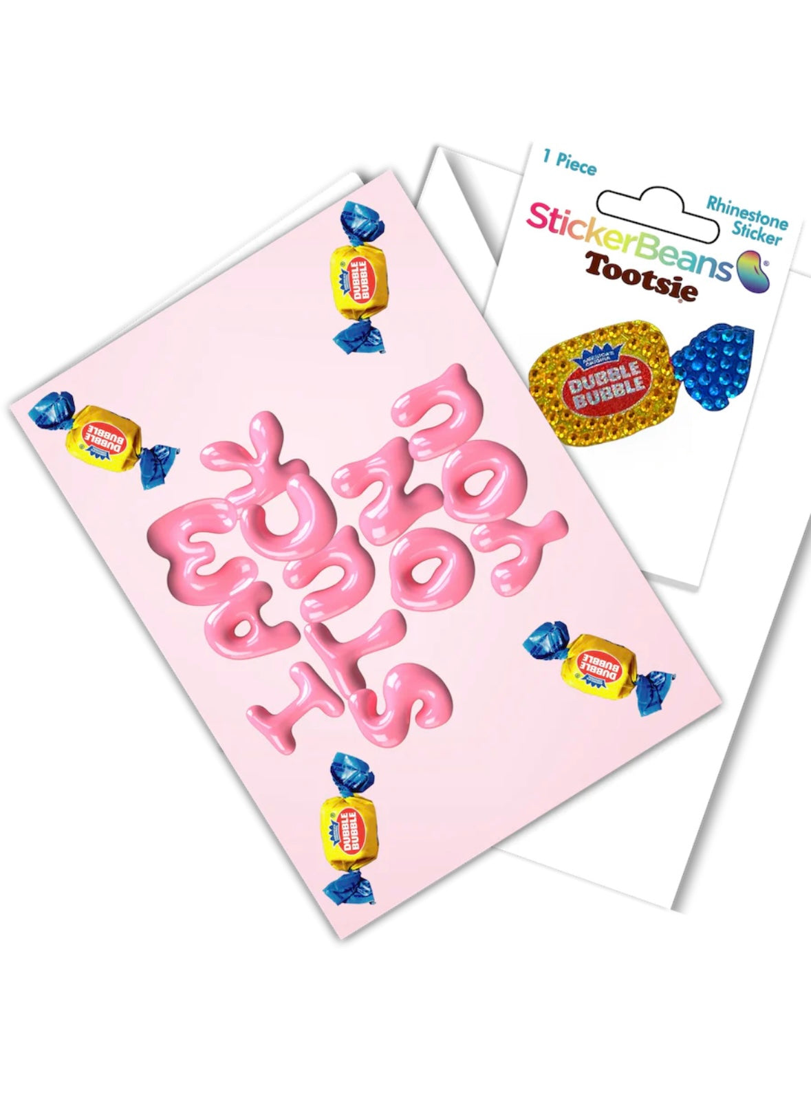 StickerBeans Greeting Card/StickerBean Combo