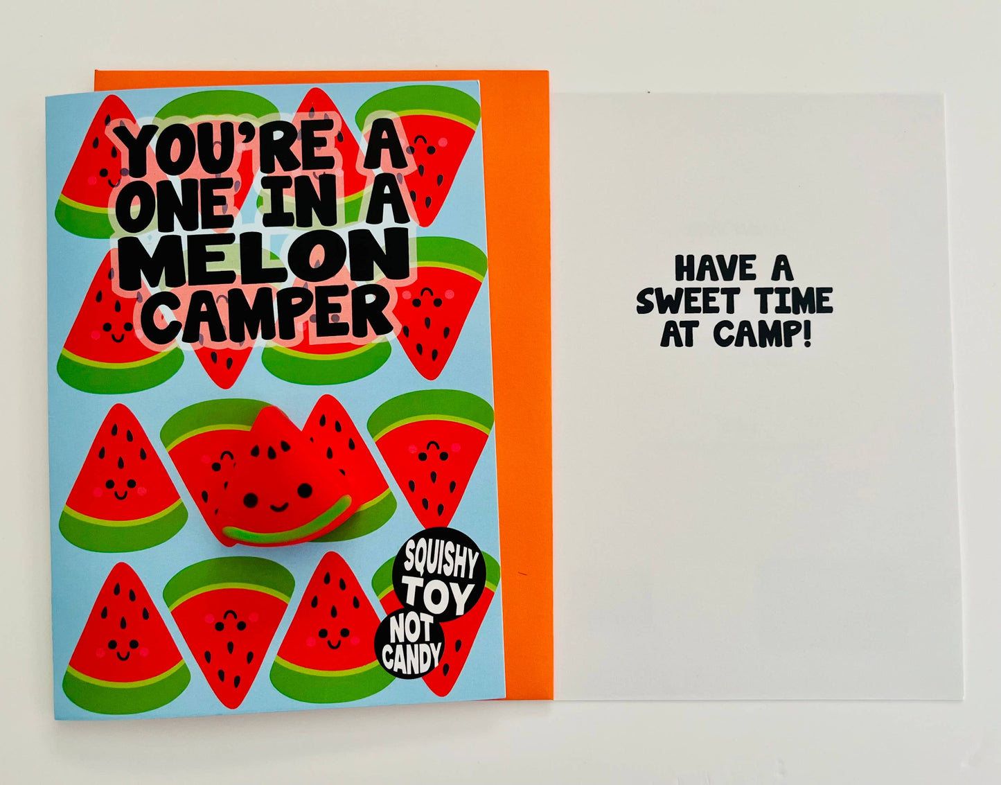 You're A One In A Melon Camper (w/ mini watermelon squishy)