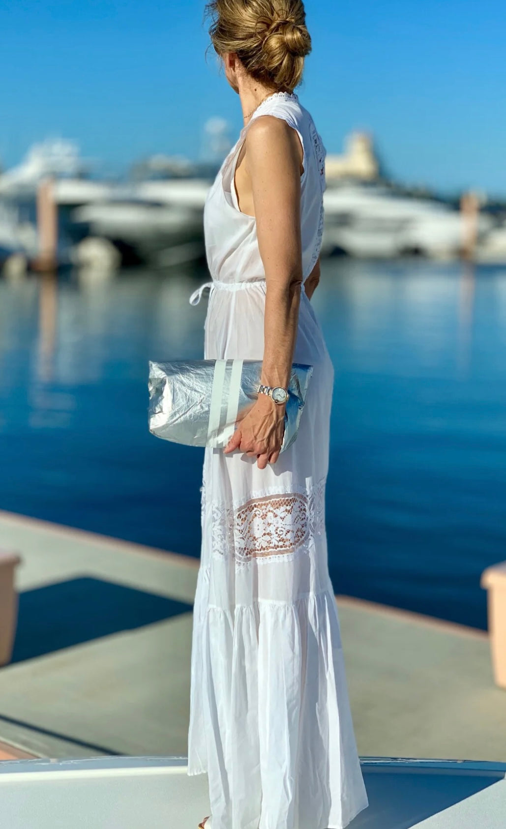 Set of Two - Organizational Packs - Silver with Shimmer White Stripes