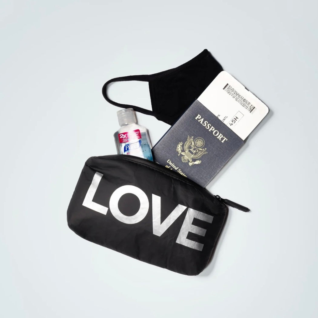 Set of Two - Organizational Packs - Black with Silver "LOVE"