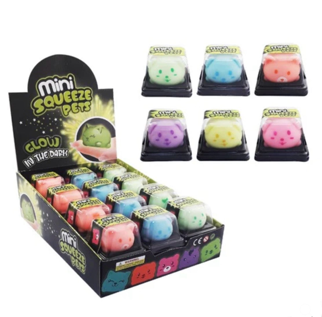 Mini Squeeze Pets - Glow In The Dark
