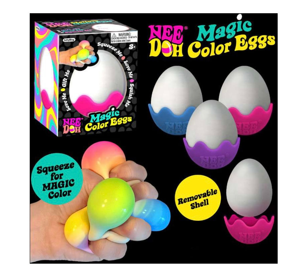 NeeDoh Magic Color Eggs Stress Ball