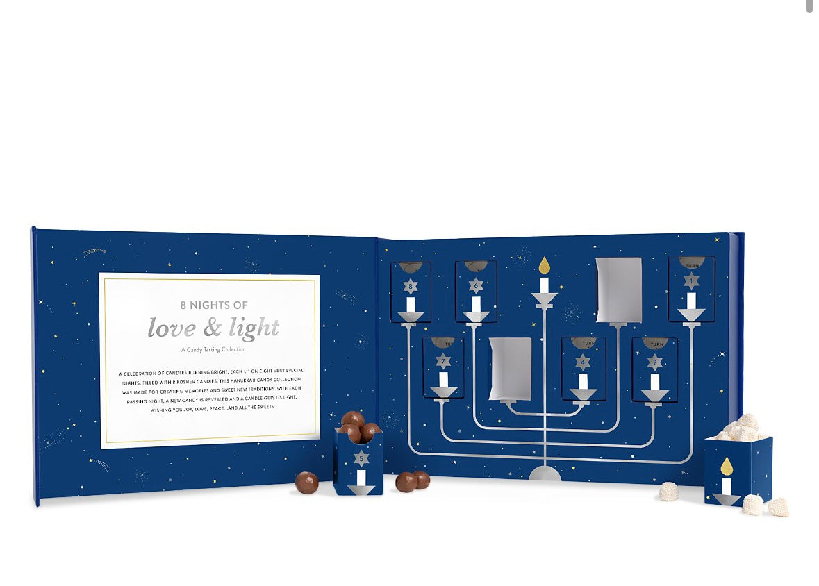 HANUKKAH 8 NIGHTS OF LOVE AND LIGHT CANDY TASTING COLLECTION
