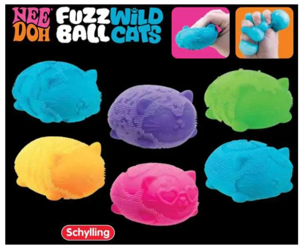 Pre Order NeeDoh Fuzz Ball Wild Cats