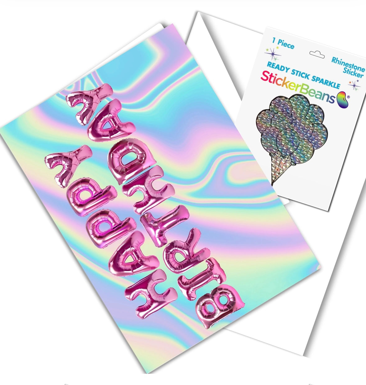 StickerBeans Greeting Card/StickerBean Combo