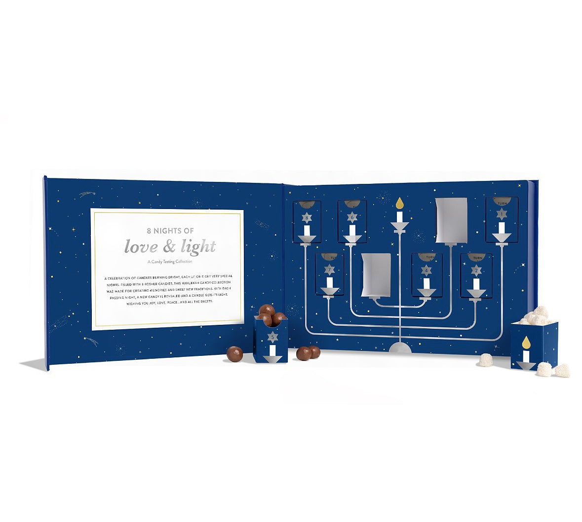 HANUKKAH 8 NIGHTS OF LOVE AND LIGHT CANDY TASTING COLLECTION