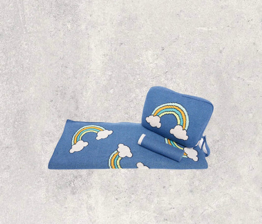 Rainbow Blue Diaper Set