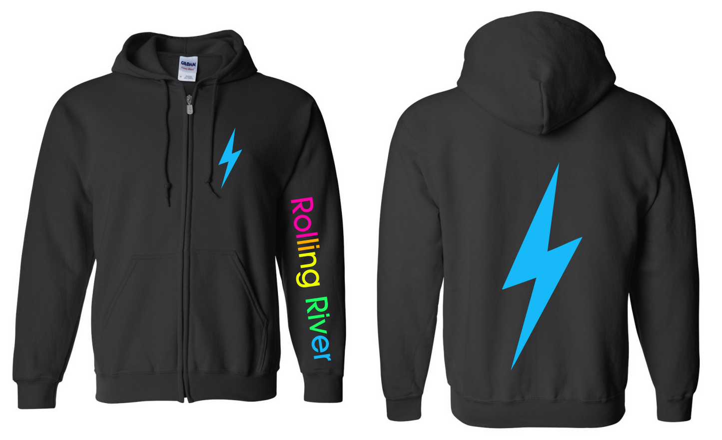 Neon Bolt Zip Up