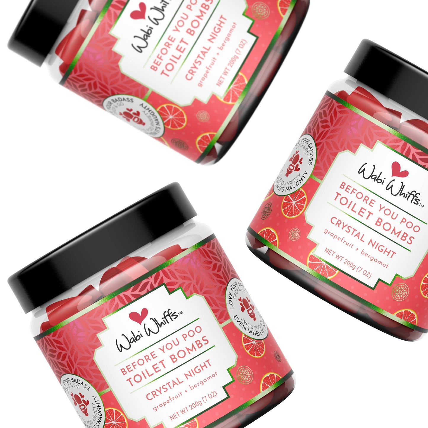 200g Crystal Night Fizzing Toilet Love Bombs