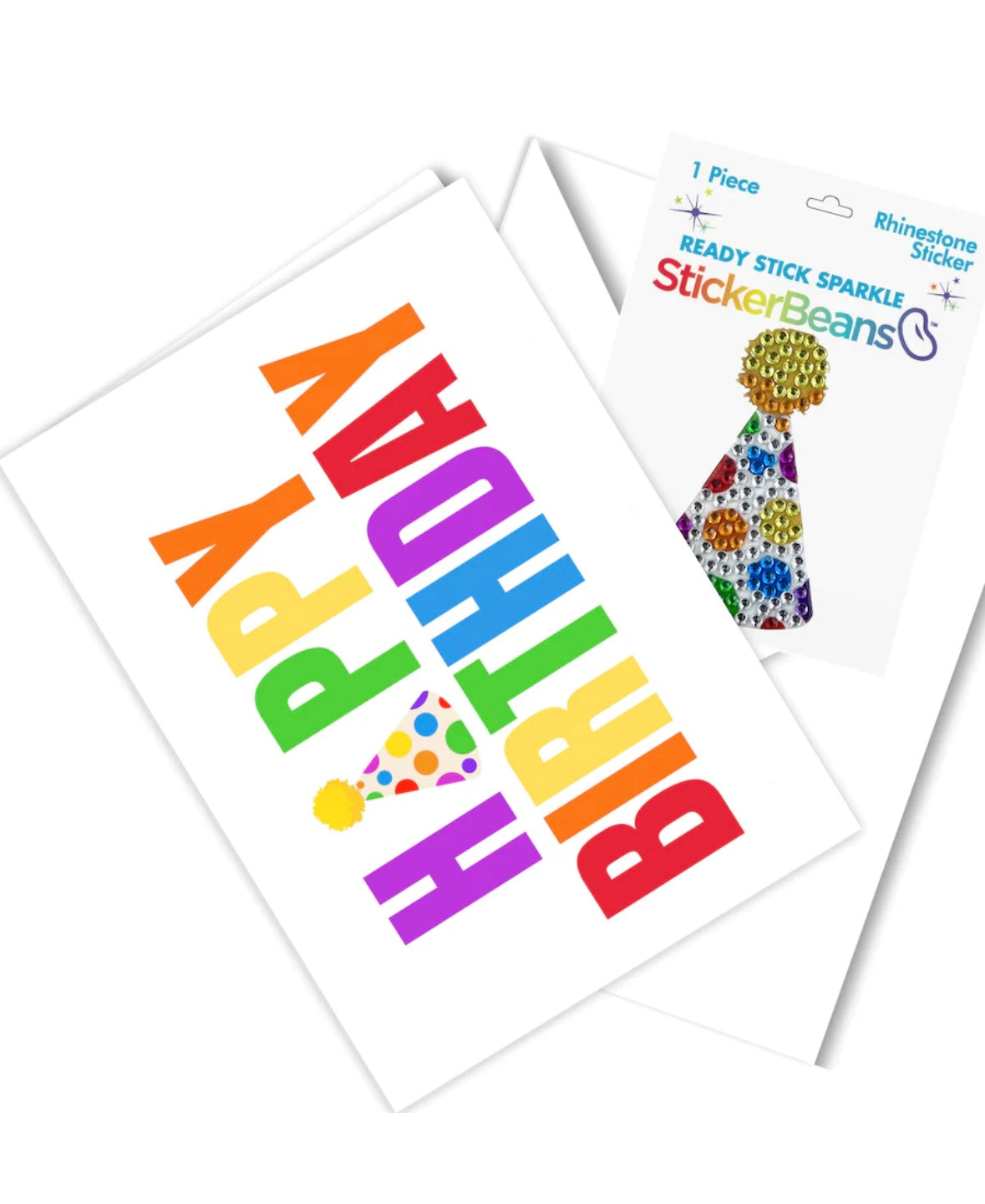 StickerBeans Greeting Card/StickerBean Combo