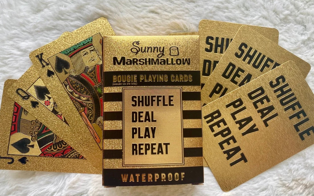 Shuffle Deal Play Repeat! Waterproof Playing Cards