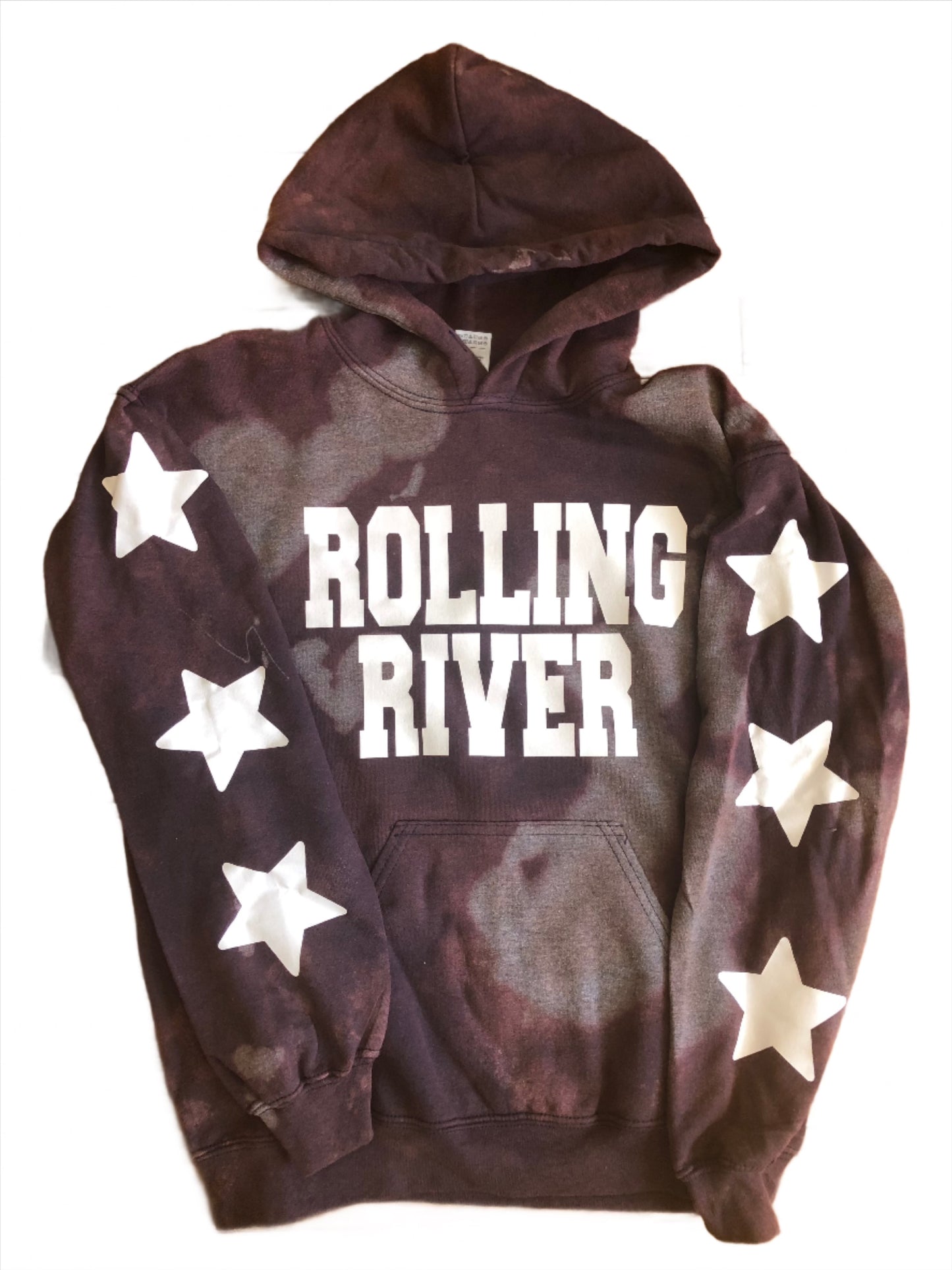 Bleached Sweatshirt with Stars