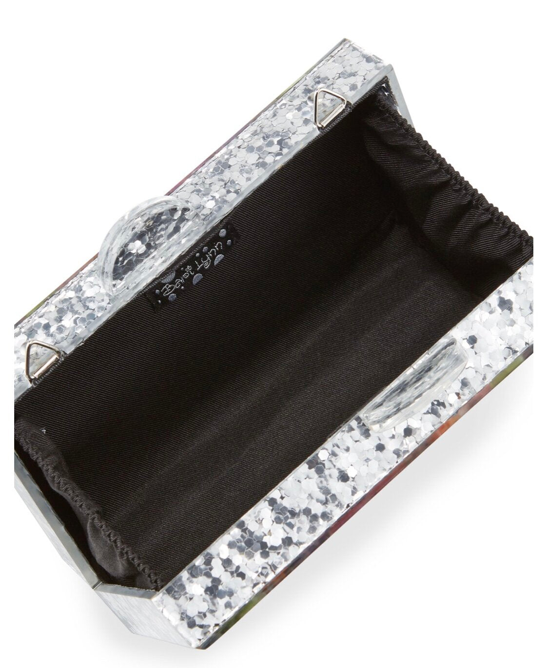 Half Stripe Rainbow Box Clutch