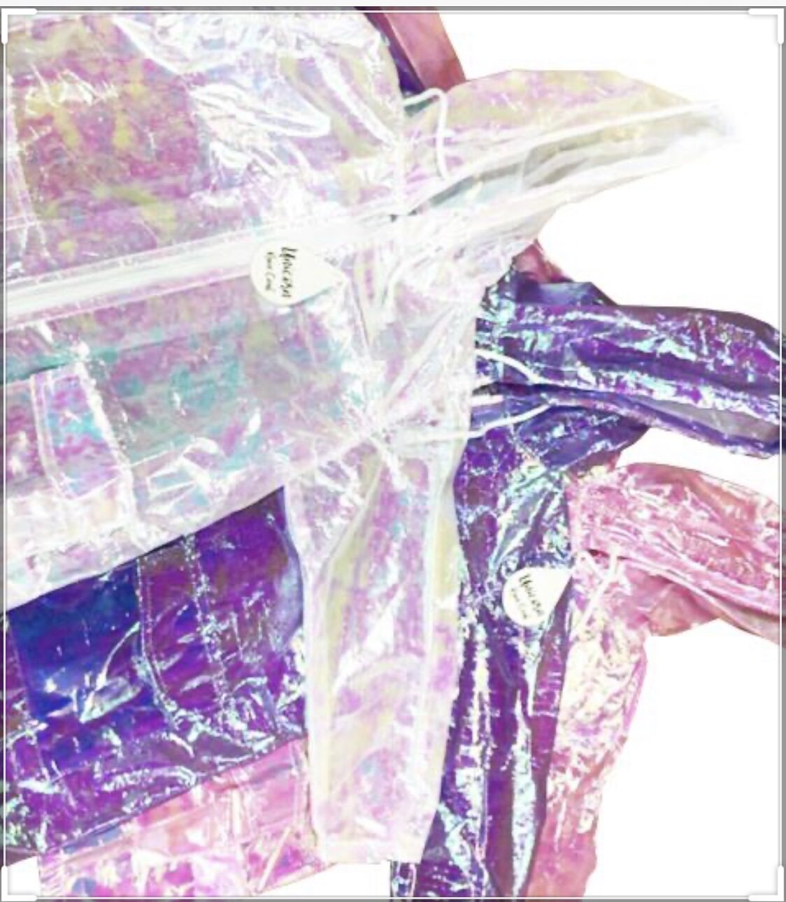 Hooded Iridescent Raincoat