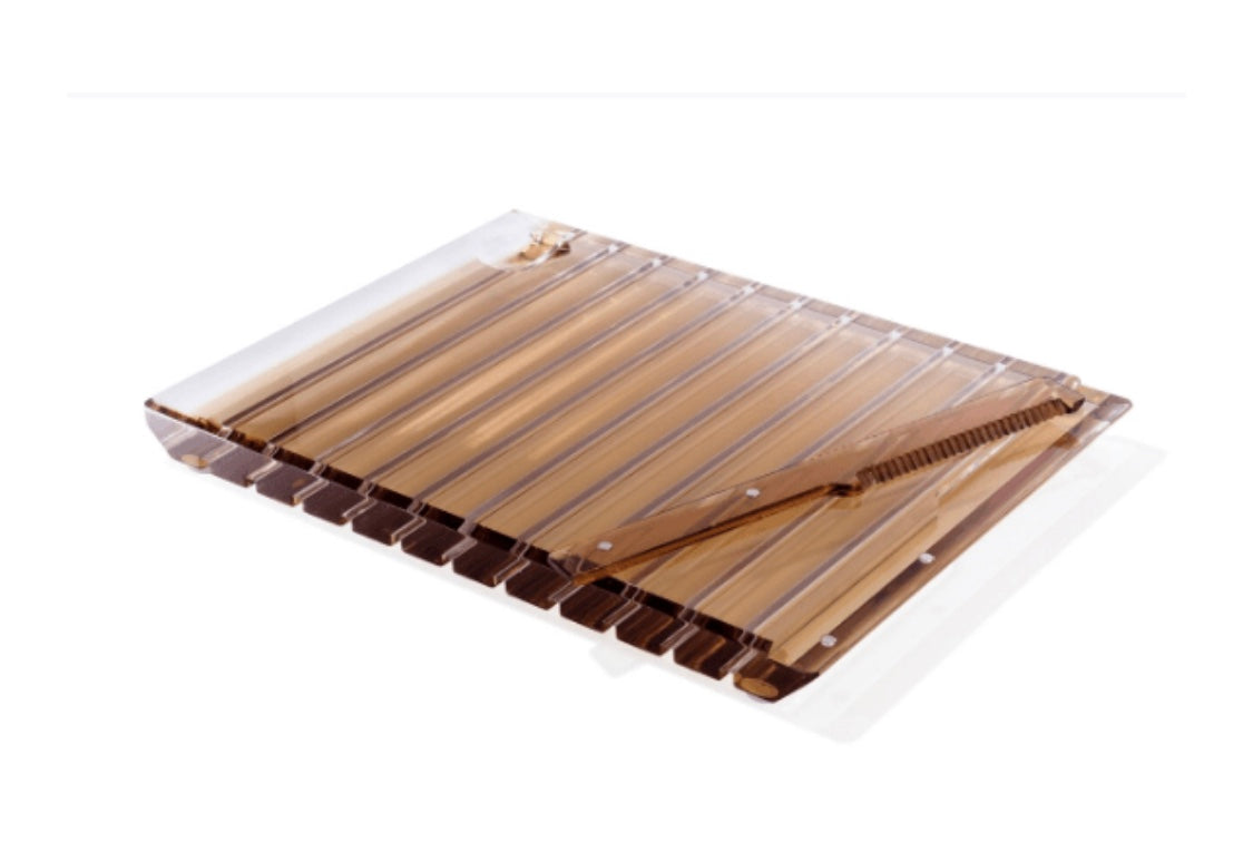 Lucite Challah Board - Striped