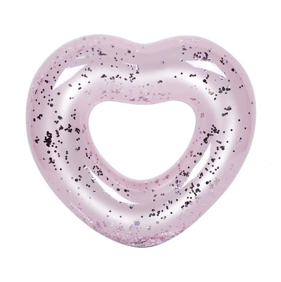 Pool Heart Glitter Ring
