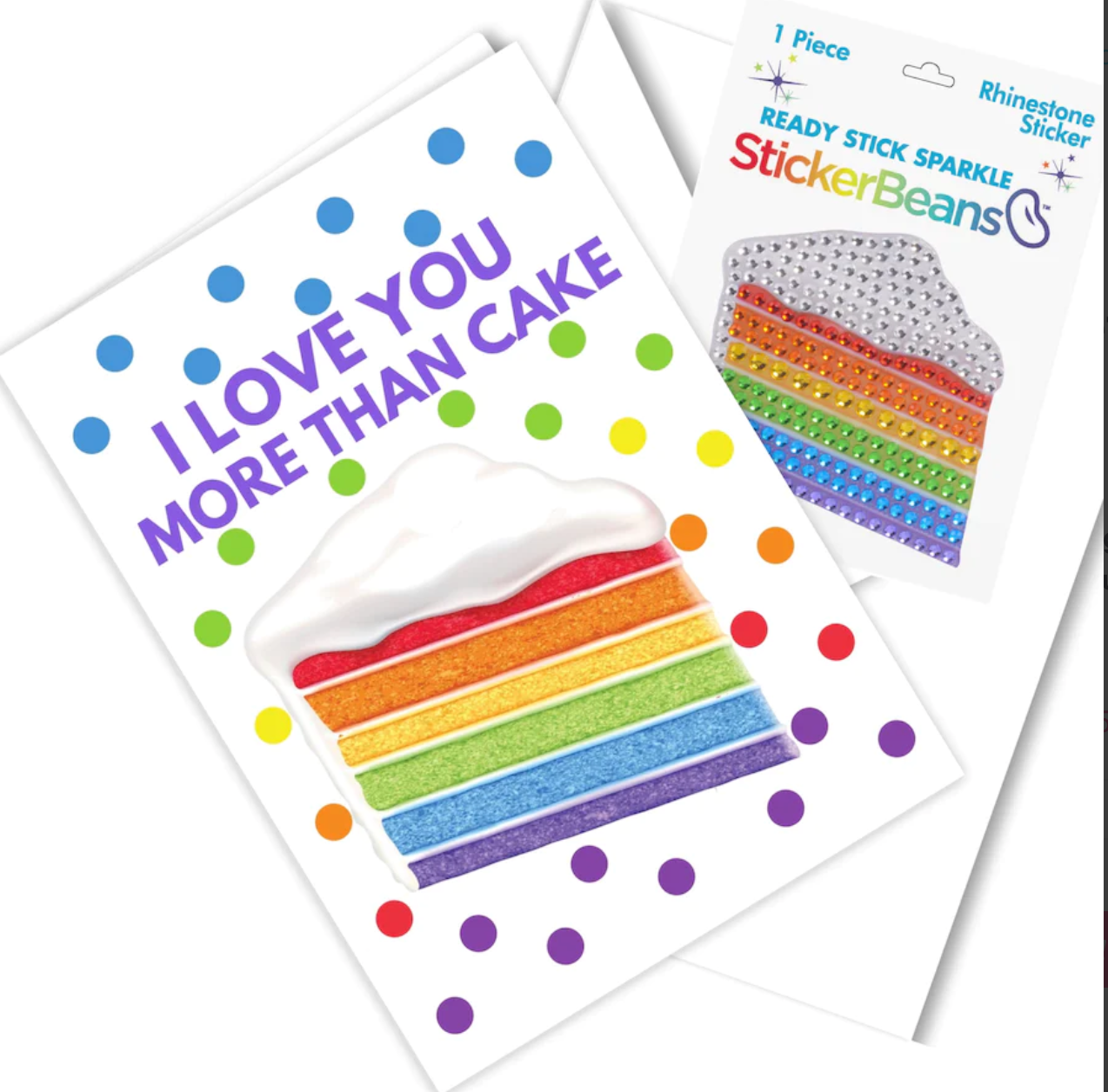 StickerBeans Greeting Card/StickerBean Combo