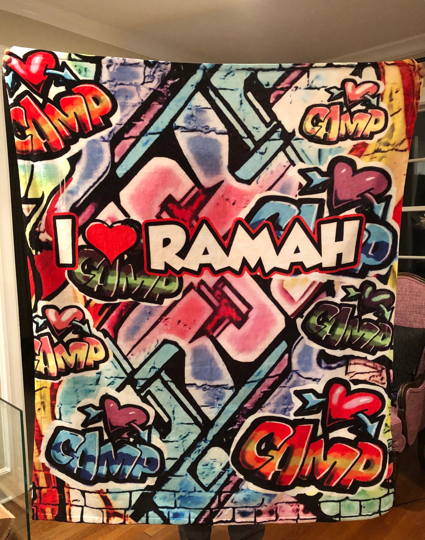 Camp Ramah Graffiti Blanket