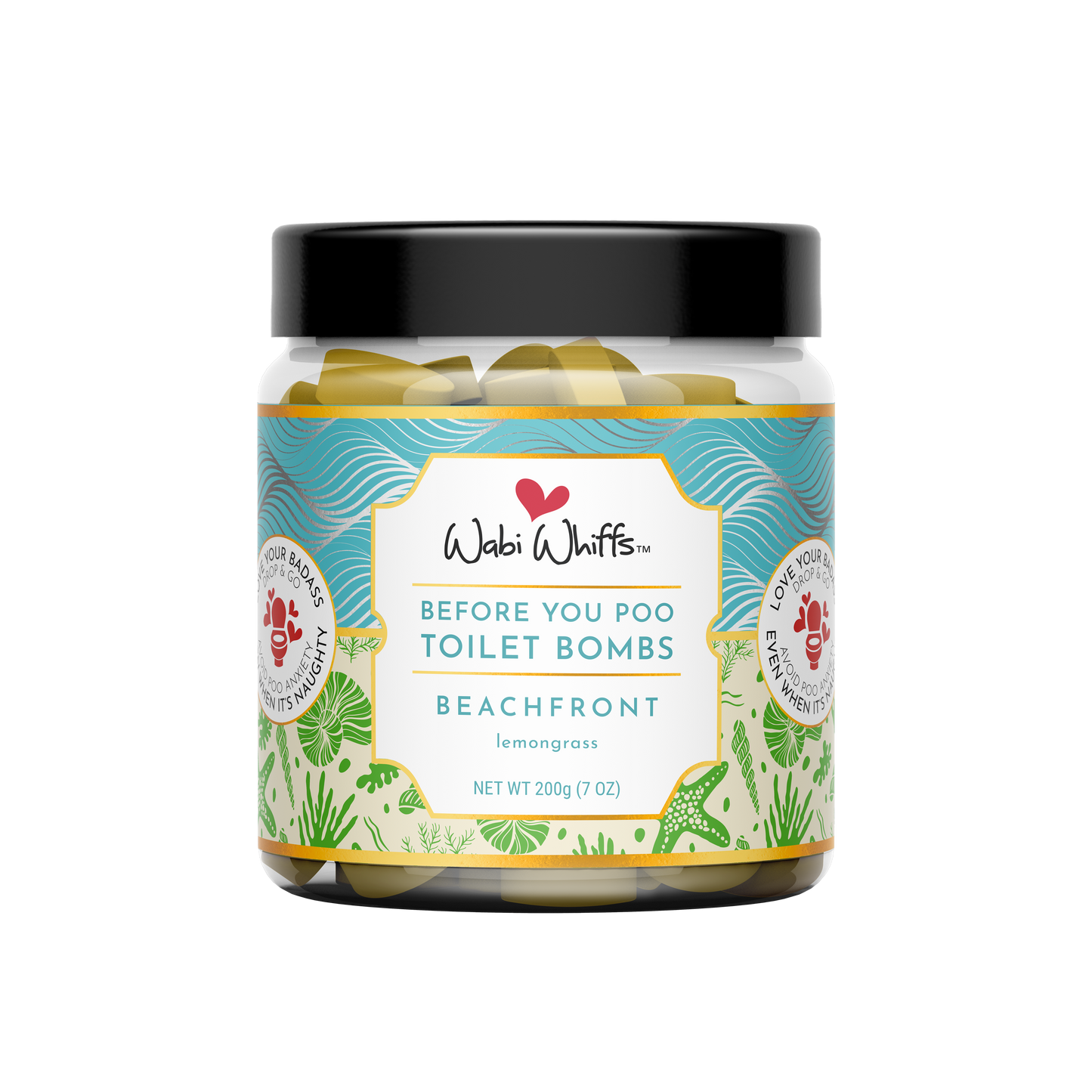 200g Beachfront (Lemongrass) Toilet Bombs