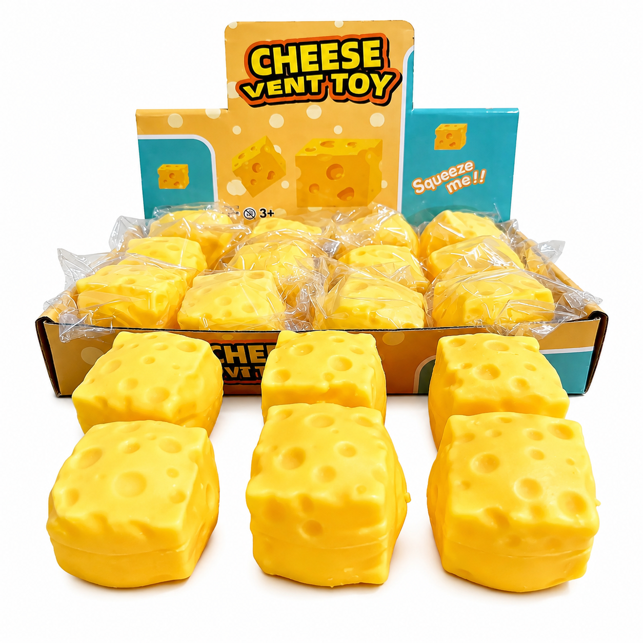 Cheese Squishy Squeezy Mini