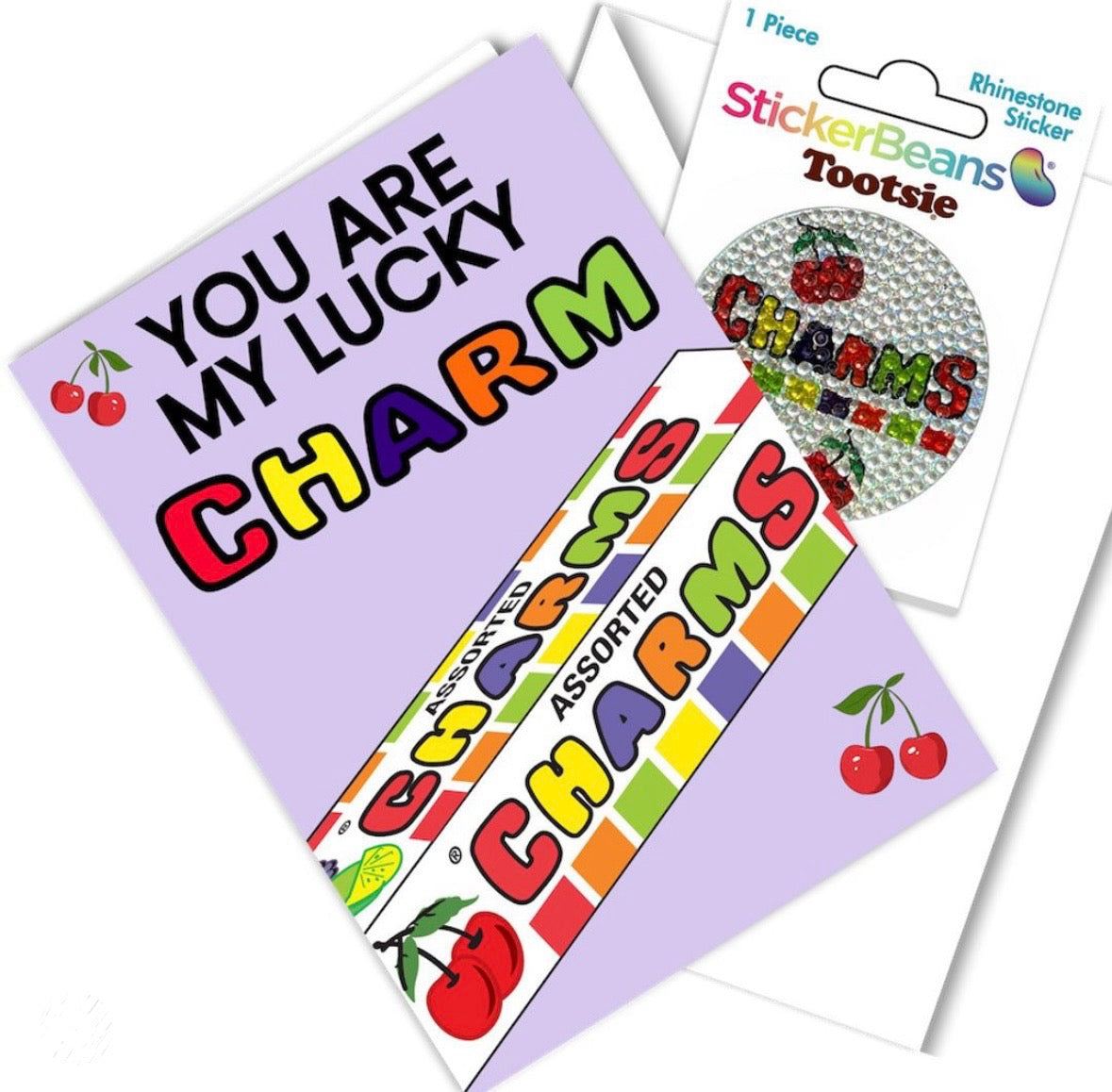 StickerBeans Greeting Card/StickerBean Combo