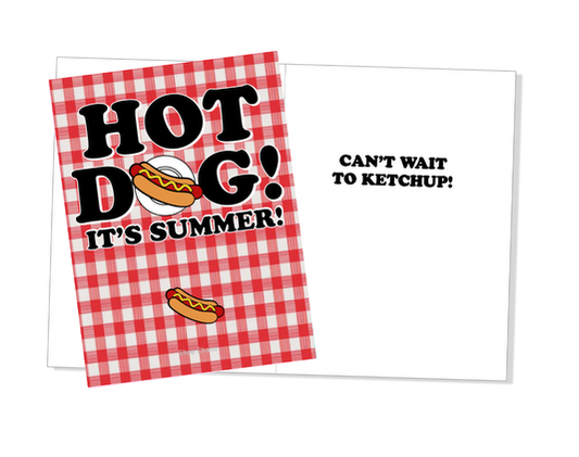 HOT DOG! IT'S SUMMER! Shoe Charm Card