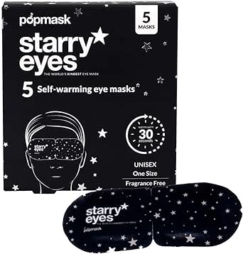 Starry Eyes Fragrance-free Self-warming Sleep Masks (5 Pack)