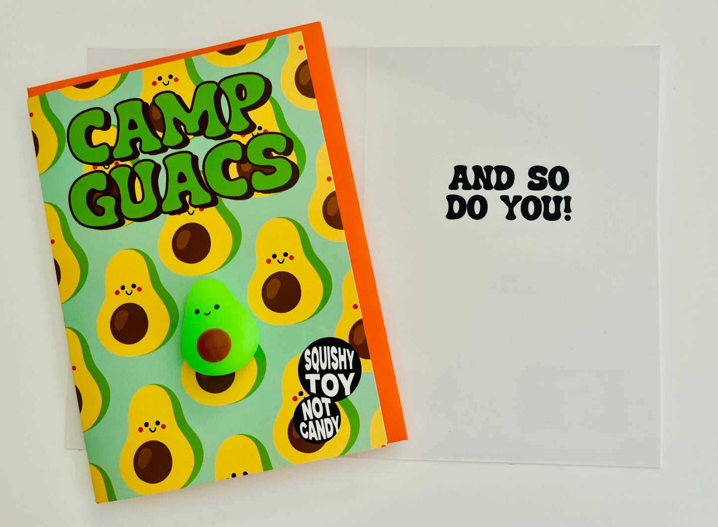 Camp Guacs (w/ mini avocado squishy)