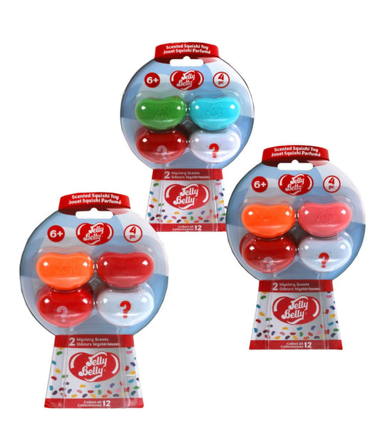 Jelly Belly 4 Pack Scented Squishy Toy