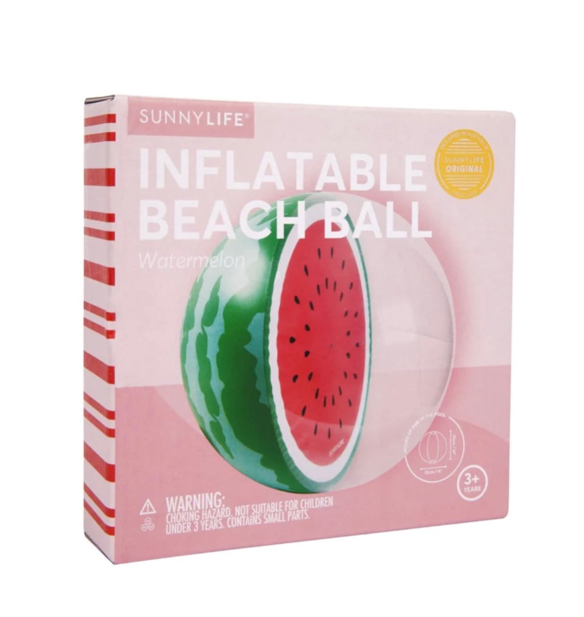 SUNNYLIFE INFLATABLE BEACH BALL WATERMELON