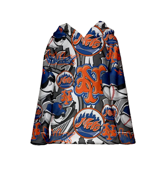 2021 Graffiti Mets Fuzzy Hoodie