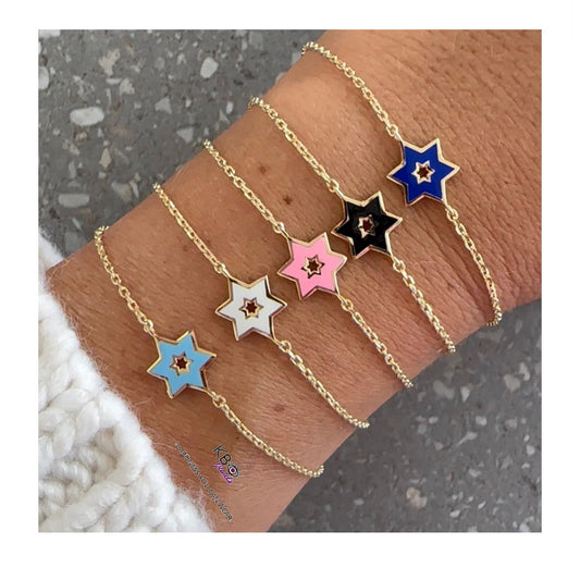 Magen David Colored Bracelet