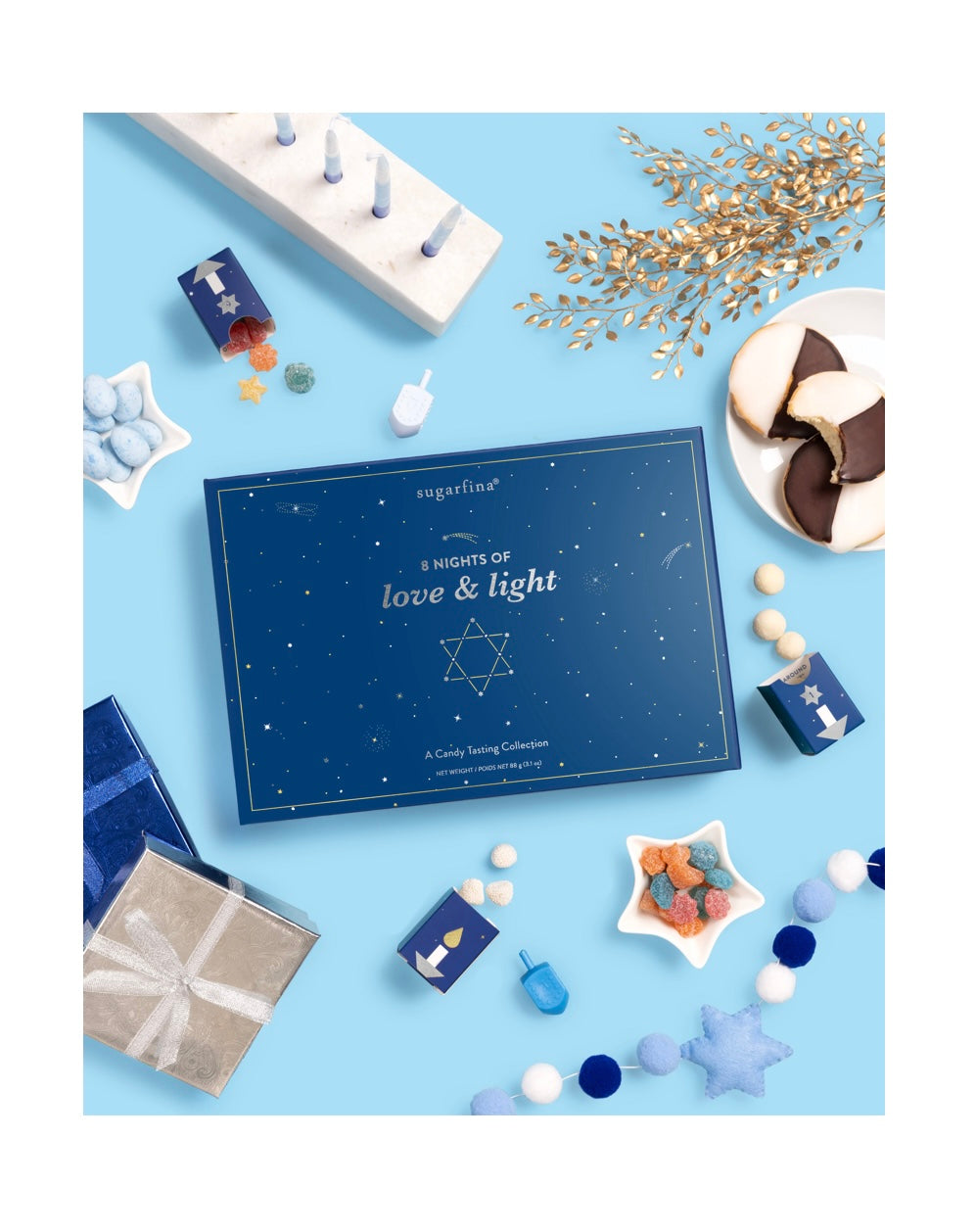 HANUKKAH 8 NIGHTS OF LOVE AND LIGHT CANDY TASTING COLLECTION