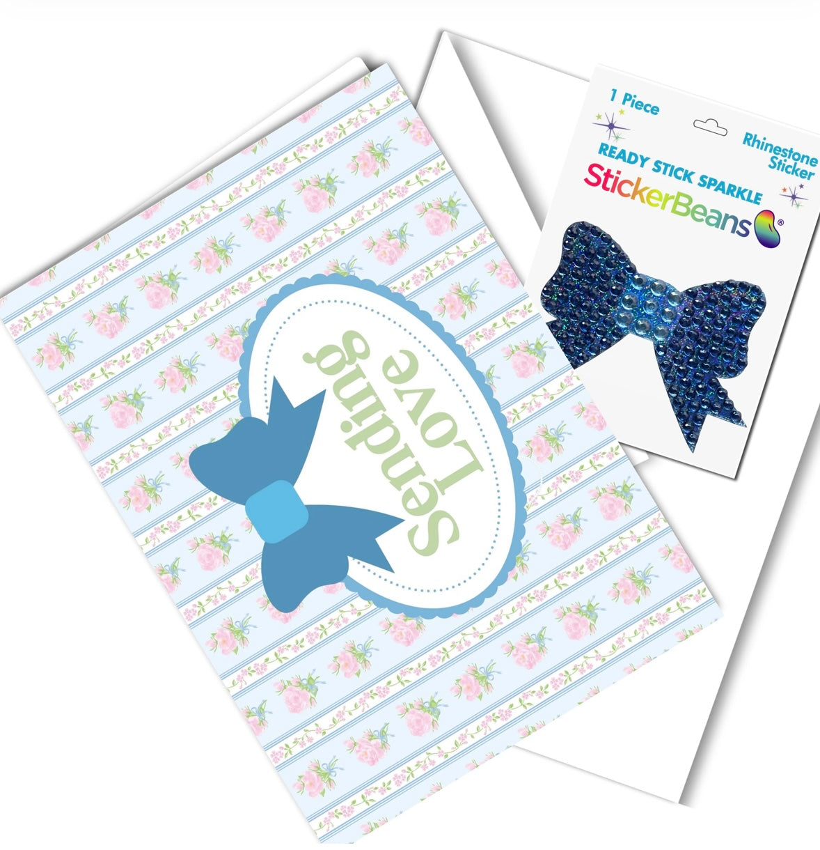 StickerBeans Greeting Card/StickerBean Combo