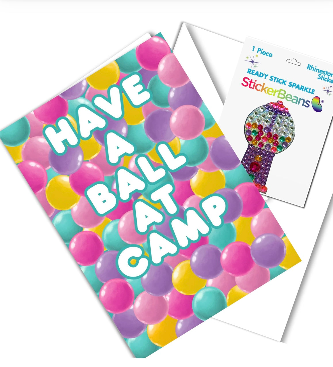 StickerBeans Greeting Card/StickerBean Combo