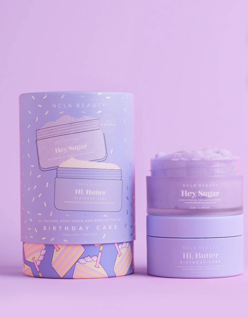 BIRTHDAY CAKE BODY SCRUB + BODY BUTTER SET