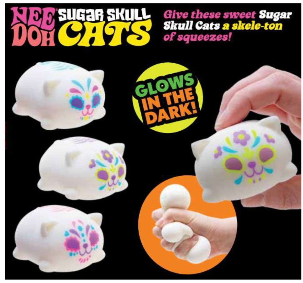 NeeDoh Sugar Skull Cats