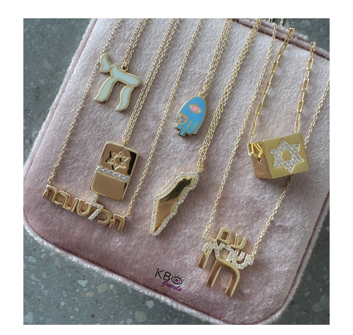 Lucky Star Chai (חי) Cube Necklace