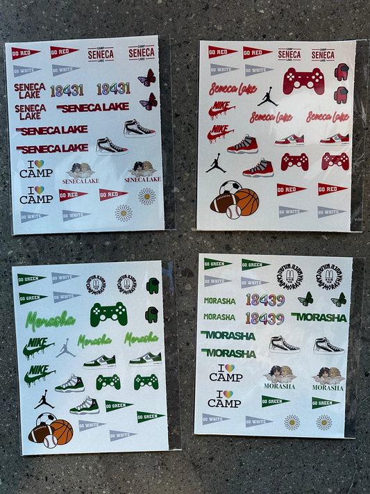 Camp Tattoo Sheet