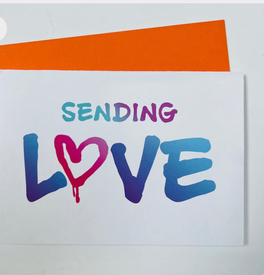 Sending Love Greeting Card