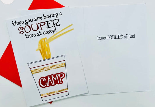 Hope You're Having a Souper Time at Camp Greeting Card