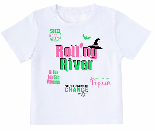 Rolling River Pink and Green T-Shirt