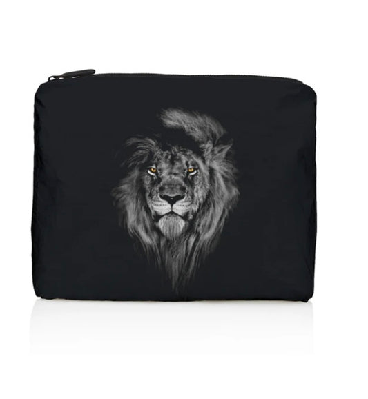Medium Zipper Pack in Black - Hear me ROAR!