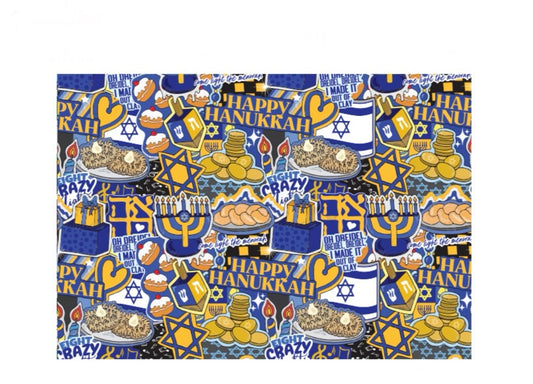 Chanukah Fuzzy Blanket