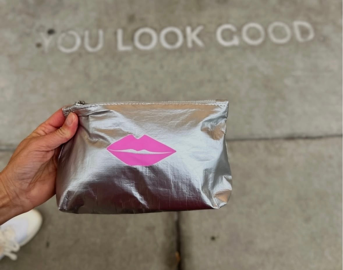 Set of Three Packs- Metallic Silver with Pink Lips - Limited Edition