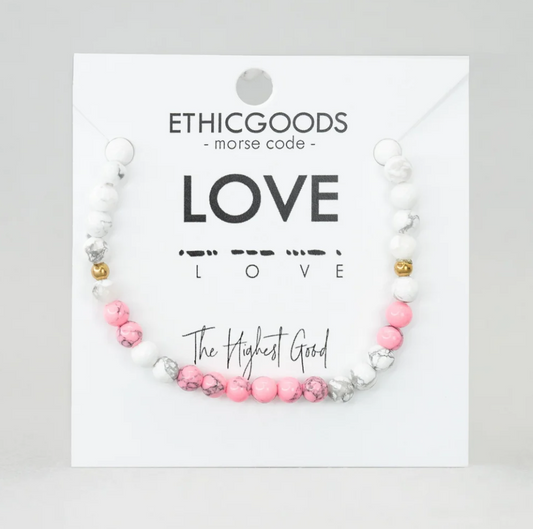 Morse Code Love Bracelet