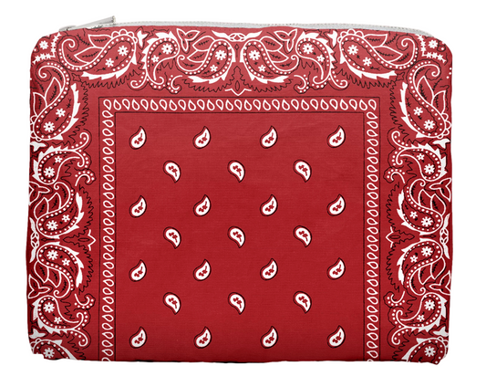 Red Bandana Medium Zipper Pack by HiLove
