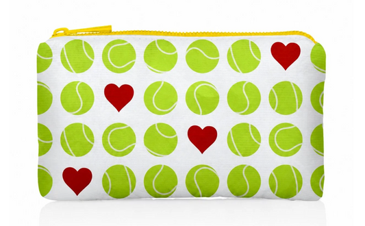 Mini Zipper Pouch Tennis LOVE