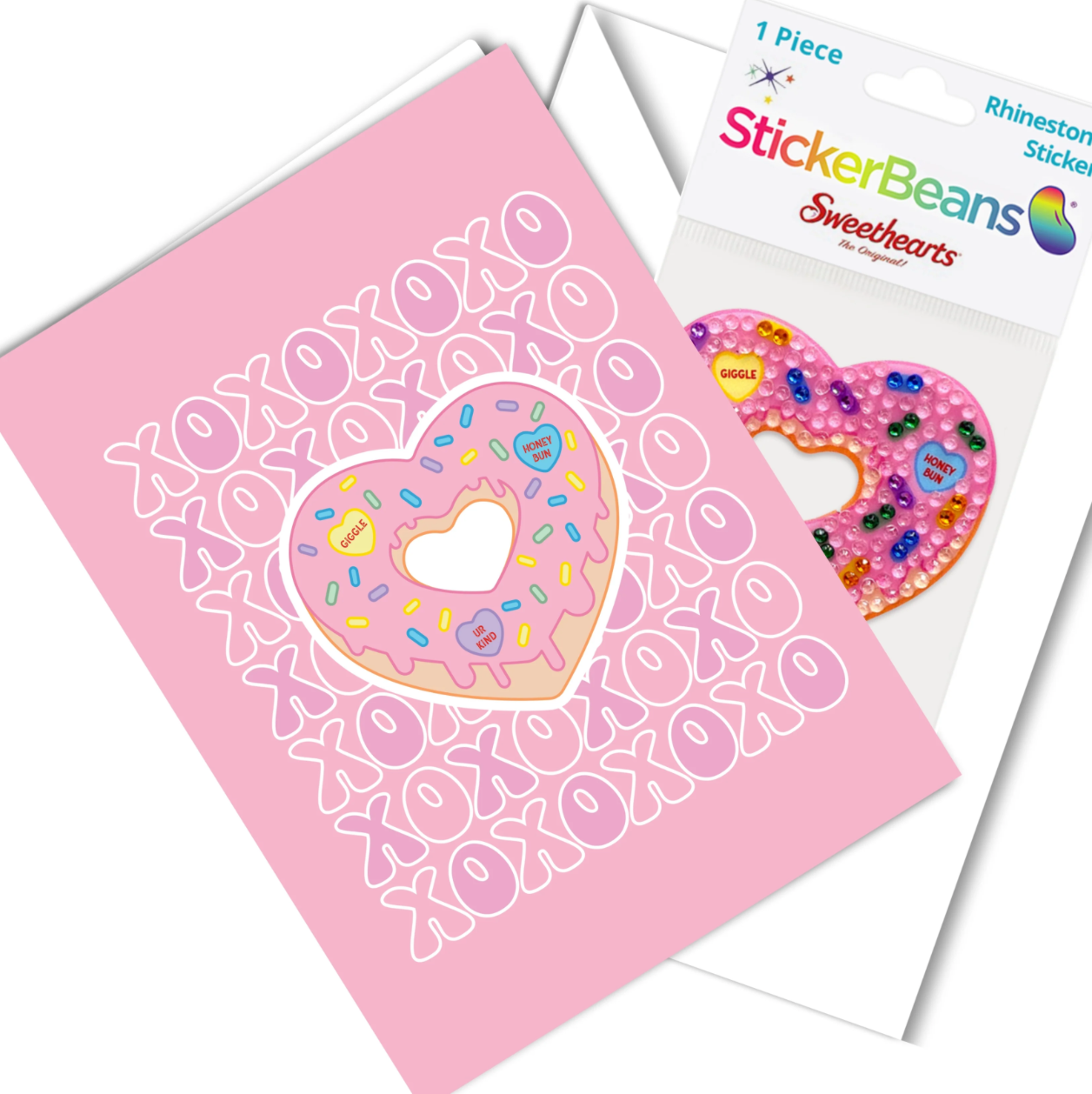 StickerBeans Greeting Card/StickerBean Combo