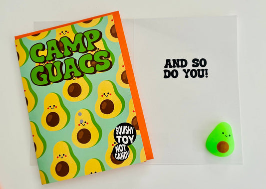 Camp Guacs (w/ mini avocado squishy)